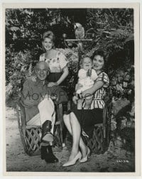 3m890 SUSAN SLADE candid 8x10.25 still 1961 posed portrait of Lloyd Nolan, Stevens, McGuire & baby!