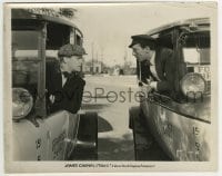 3m901 TAXI 8x10 still 1932 great c/u of cab drivers James Cagney & George E. Stone in their cars!