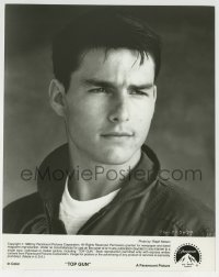 3m927 TOP GUN 7.75x9.75 still 1986 best head & shoulders portrait of Tom Cruise as Maverick!