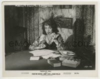 3m929 TOUCH OF EVIL 8x10.25 still 1958 c/u of Marlene Dietrich at gambling table w/cards & chops!