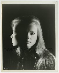 3m937 TWISTED NERVE 8.25x10 still 1969 cool front & profile montage of Hayley Mills over black!