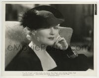 3m938 TWO FOR TONIGHT 8x10.25 still 1935 great close up of Thelma Todd with cool hat & jewelry!