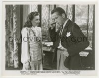 3m939 TWO MRS. CARROLLS 8x10.25 still 1947 c/u of Barbara Stanwyck looking at Humphrey Bogart!