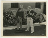 3m954 UNKNOWN MOVIE 8x10 still 1920s sexy blonde standing by boxing practice dummy, help identify!