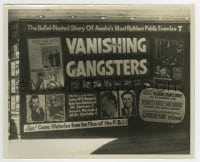 3m956 VANISHING GANGSTERS candid 8x10 still 1940s Dillinger, Baby Face Nelson, Bonnie, display!