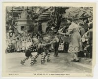 3m990 WIZARD OF OZ 8x10.25 still 1939 munchkin Lollipop Kids give Judy Garland a giant lollipop!