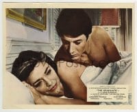 3m086 GRADUATE color English FOH LC 1968 Dustin Hoffman in bed with Anne Bancroft wants to talk!