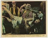 3m097 McLINTOCK color English FOH LC 1963 best image of John Wayne giving Maureen O'Hara a spanking!