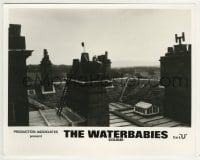 3m968 WATER BABIES English FOH LC 1978 great image of man raising flat on rooftop!