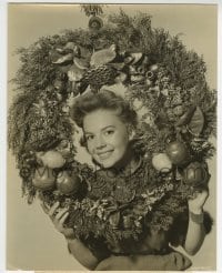 3m702 NATALIE WOOD 7.25x9.25 still 1956 portrait in Christmas wreath when making The Searchers!