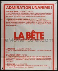 3p607 BEAST French 1p 1975 Walerian Borowczyk's La Bete, critics are raving about it!