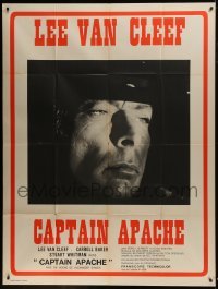 3p640 CAPTAIN APACHE French 1p 1971 different super close up of intense Lee Van Cleef!