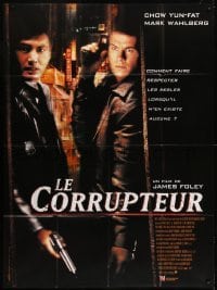3p663 CORRUPTOR French 1p 1999 great close up of Chow Yun-Fat & Mark Wahlberg with guns!
