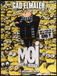 3p681 DESPICABLE ME October 13 style advance French 1p 2010 image of Gru surrounded by his Minions!