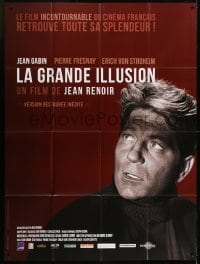 3p721 GRAND ILLUSION French 1p R2012 Jean Renoir's La Grande Illusion, great c/u of Jean Gabin!