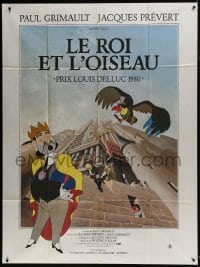 3p763 KING & THE MOCKING BIRD French 1p 1980 Paul Grimault' Le Roi et l'oiseau, fantasy cartoon!