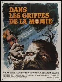 3p811 MUMMY'S SHROUD French 1p 1967 Hammer horror, best different monster art by Boris Grinsson!