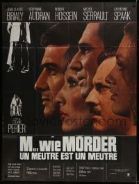 3p812 MURDER IS A MURDER French 1p 1972 cool super close up image of all five stars by Michel Landi