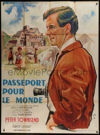 3p836 PASSEPORT POUR LE MONDE French 1p 1959 Yves Thos art of world traveler Peter Townsend!