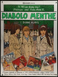 3p840 PEPPERMINT SODA French 1p 1977 Diabolo menthe, Diane Kurys, French, cool Floc'h art!