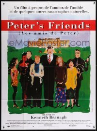 3p842 PETER'S FRIENDS French 1p 1993 Kenneth Branagh, Bielikoff & Delhomme cast portrait art!
