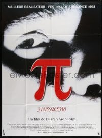 3p847 PI French 1p 1999 Darren Aronofsky sci-fi mathematician thriller, different image!