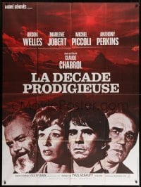3p930 TEN DAYS' WONDER French 1p 1971 Orson Welles, Jobert, Piccoli, Tony Perkins, Claude Chabrol!