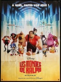 3p989 WRECK-IT RALPH French 1p 2012 cool Disney animated video game movie, great image!