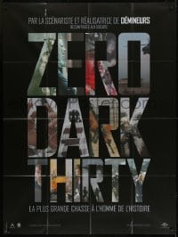 3p996 ZERO DARK THIRTY teaser French 1p 2013 Jessica Chastain, cool title design over black background!