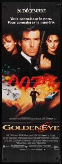 3p550 GOLDENEYE French door panel 1995 Pierce Brosnan as secret agent James Bond 007, cool montage!