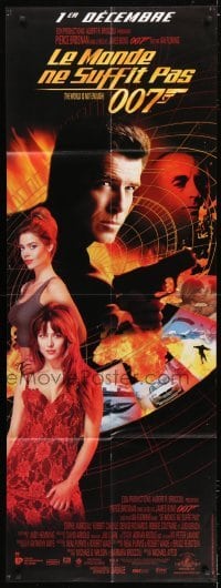 3p564 WORLD IS NOT ENOUGH French door panel 1999 Brosnan as James Bond, Denise Richards, Marceau!