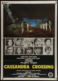 3p270 CASSANDRA CROSSING Italian 1p 1976 Sophia Loren, Richard Harris, quarantined train image!