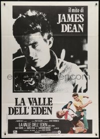 3p296 EAST OF EDEN Italian 1p R1980s first James Dean, John Steinbeck, directed by Elia Kazan!
