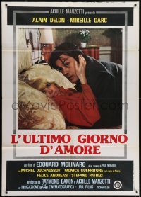 3p319 HURRIED MAN Italian 1p 1977 Edouard Molinaro's L'Homme Presse, Alain Delon & Mireille Darc!