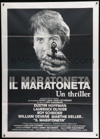 3p341 MARATHON MAN Italian 1p 1976 cool image of Dustin Hoffman, John Schlesinger classic thriller!