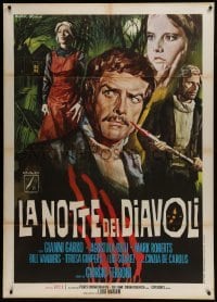 3p348 NIGHT OF THE DEVILS Italian 1p 1972 La Notte Dei Diavoli, Gasparri art of Garko & cast!