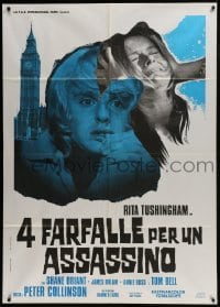 3p382 STRAIGHT ON TILL MORNING Italian 1p 1973 Rita Tushingham, English horror, different image!