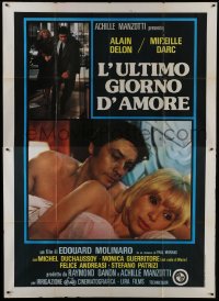 3p461 HURRIED MAN Italian 2p 1977 Edouard Molinaro's L'Homme Presse, Alain Delon & Mireille Darc!