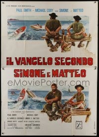 3p462 IL VANGELO SECONDO SIMONE E MATTEO Italian 2p 1976 Enzo Sciotti art of Paul Smith & Coby!