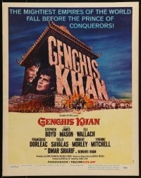 3p077 GENGHIS KHAN WC 1965 Omar Sharif as the Mongolian Prince of Conquerors, Stephen Boyd!
