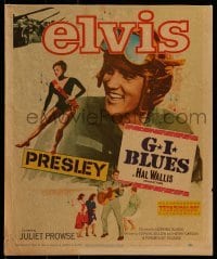 3p076 G.I. BLUES WC 1960 swing out and sound off with Elvis Presley & sexy Juliet Prowse!