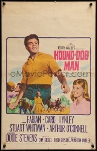 3p099 HOUND-DOG MAN WC 1959 Fabian starring in his first movie with pretty Carol Lynley!