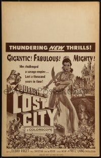 3p115 JOURNEY TO THE LOST CITY Benton WC 1960 directed by Fritz Lang, art of sexy Debra Paget!