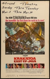 3p119 KRAKATOA EAST OF JAVA WC 1969 the incredible day that shook the Earth to its core, Cinerama!