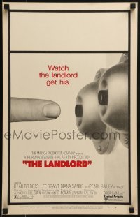3p122 LANDLORD WC 1970 erotic image of finger pushing doorbell, directed by Hal Ashby!