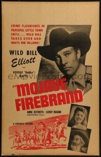 3p144 MOJAVE FIREBRAND WC 1944 crime flourishes until Wild Bill takes over & routs the villains!