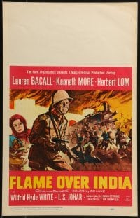 3p153 NORTH WEST FRONTIER WC 1960 Lauren Bacall & soldier Kenneth More, Flame Over India!