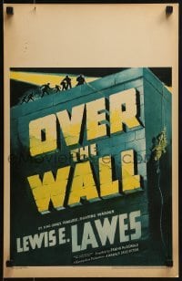 3p158 OVER THE WALL WC 1938 cool title treatment & police shooting at escaped convict!