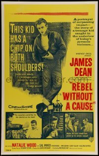3p241 REBEL WITHOUT A CAUSE Benton REPRO WC 1990s Nicholas Ray, classic image of James Dean!