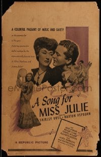 3p189 SONG FOR MISS JULIE WC 1945 art of Jane Farrar in title role as ballet dancer!